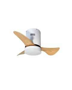 it-Lighting Elsinore -15W 3CCT LED Fan Light in White with Wooden Color 102000410